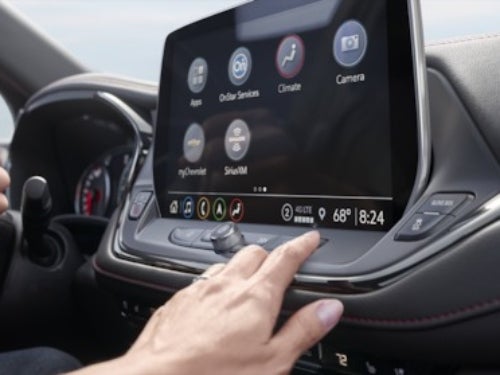 2024 Chevrolet Blazer close up view of touchscreen display showing apps