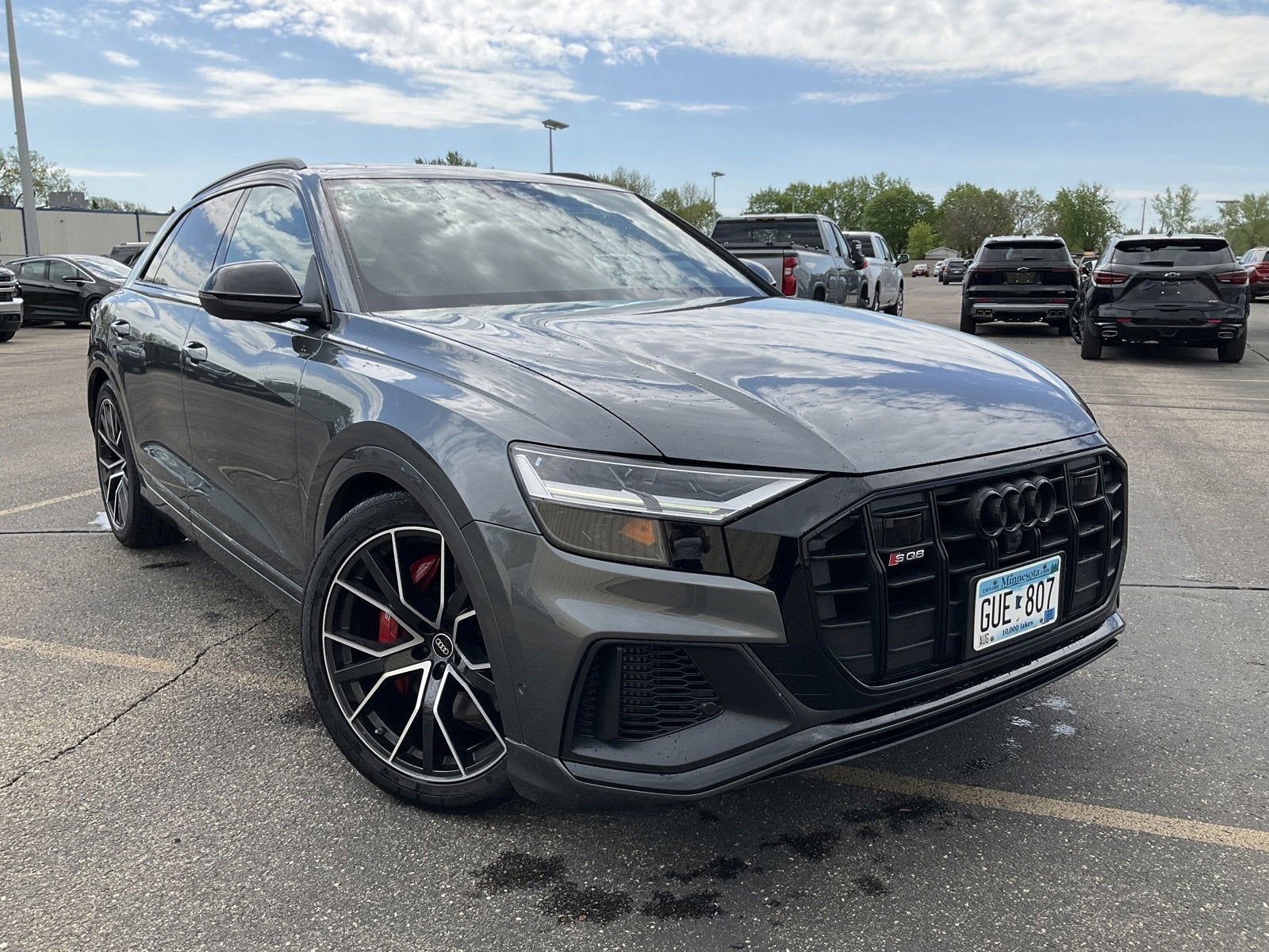 Used 2022 Audi SQ8 Premium Plus with VIN WA1AWBF16ND001064 for sale in Fridley, Minnesota