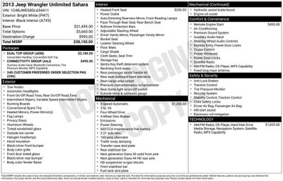 2013 Jeep Wrangler Unlimited Sahara