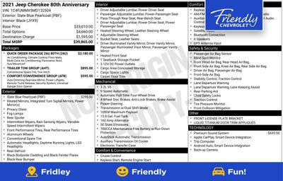 2021 Jeep Cherokee 80th Anniversary 4X4