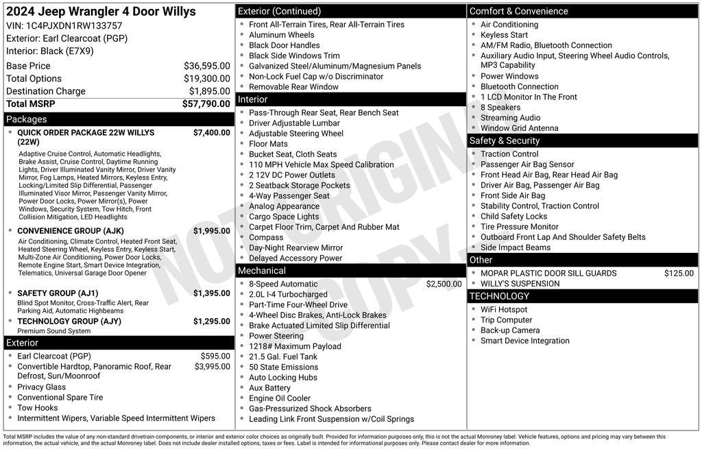 2024 Jeep Wrangler 4-Door Willys 4x4