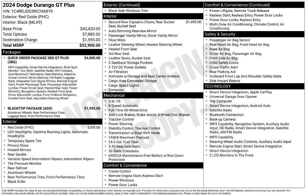 2024 Dodge Durango GT Plus AWD