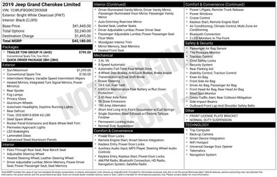 2019 Jeep Grand Cherokee Limited 4x4