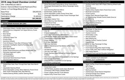 2018 Jeep Grand Cherokee Limited 4x4