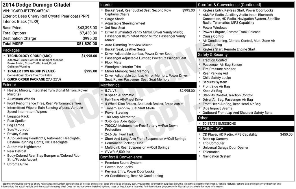 2014 Dodge Durango Citadel