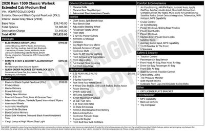 2020 RAM 1500 Classic Warlock Quad Cab 4x4 6'4" Box