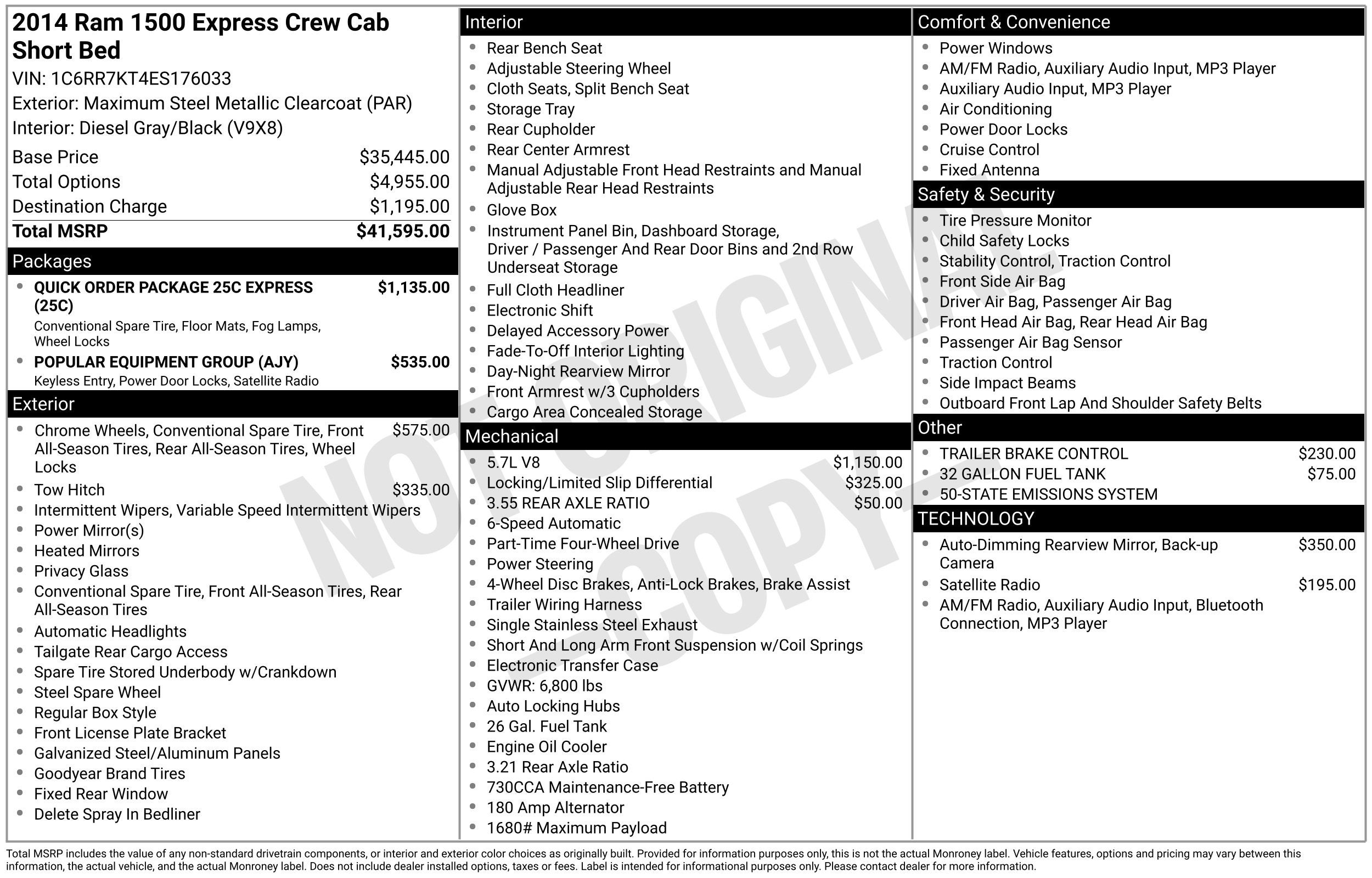 2014 RAM 1500 Express