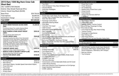 2015 RAM 1500 Big Horn