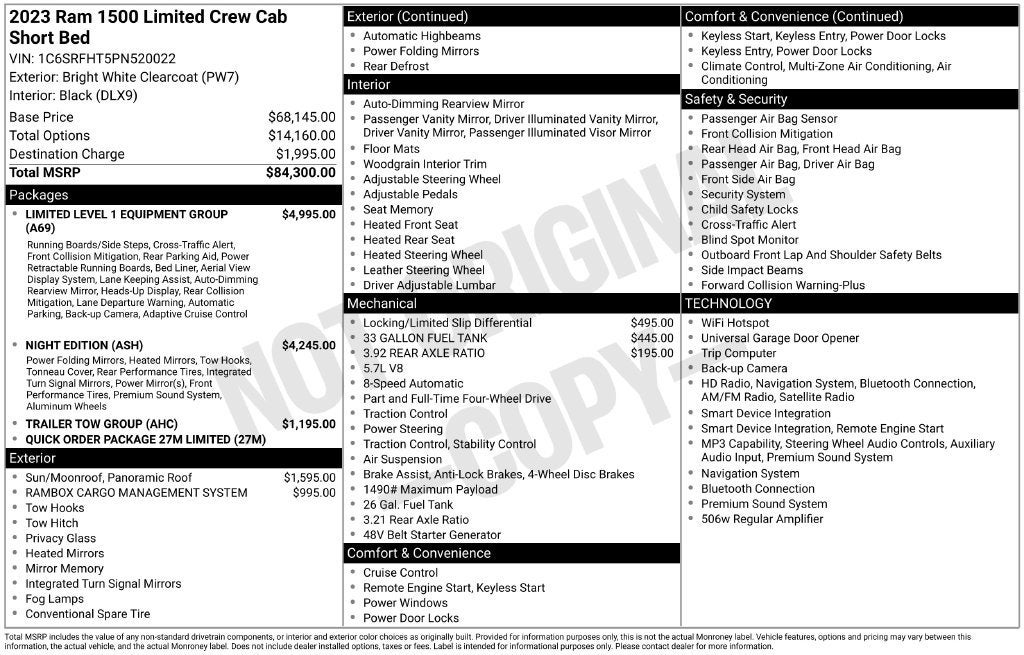 2023 RAM 1500 Limited