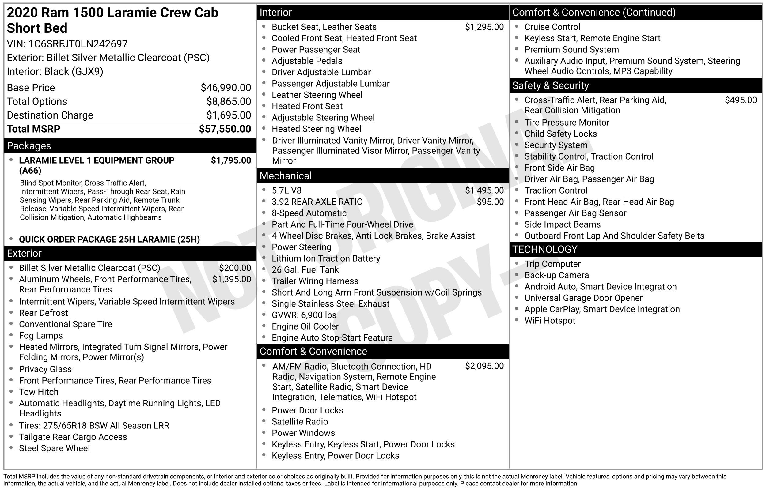 2020 RAM 1500 Laramie