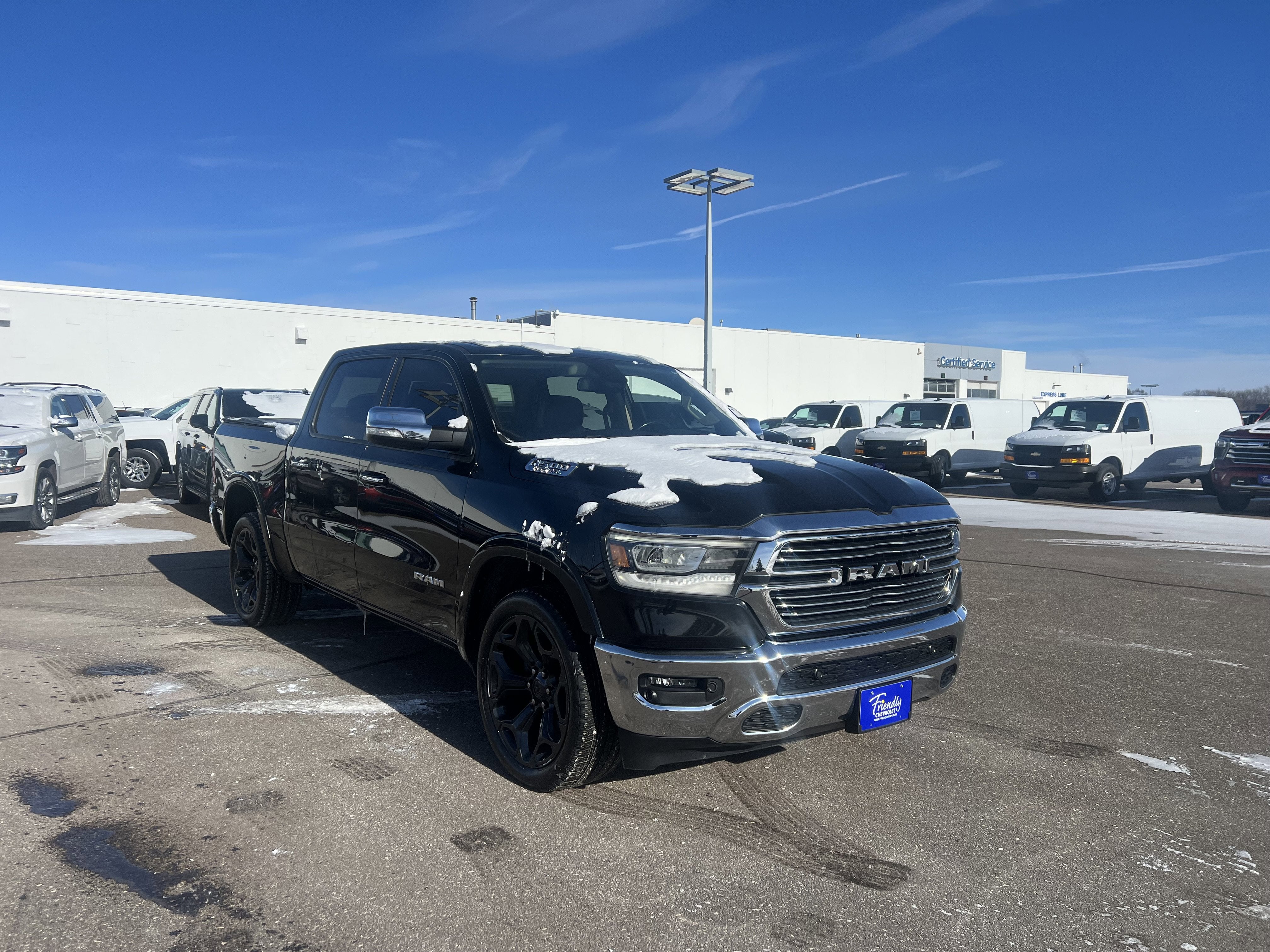 Used 2019 RAM Ram 1500 Pickup Laramie with VIN 1C6SRFJT5KN774977 for sale in Fridley, Minnesota