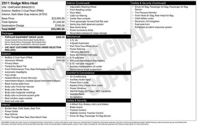 2011 Dodge Nitro Heat