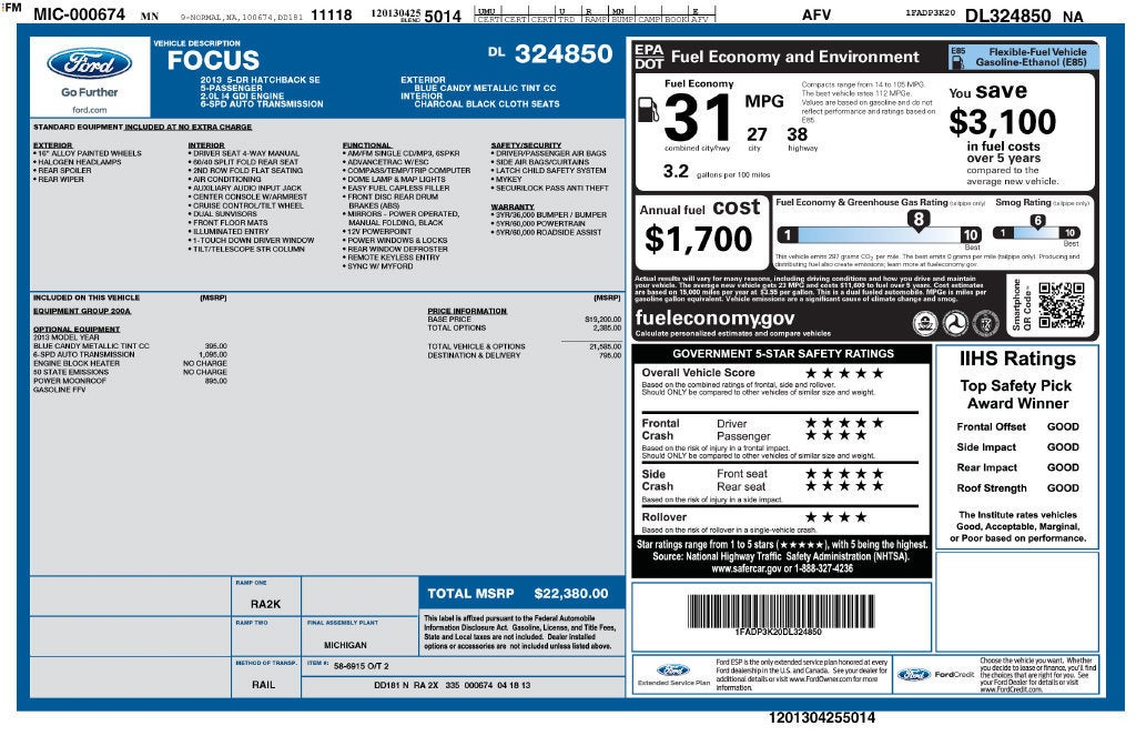 2013 Ford Focus SE