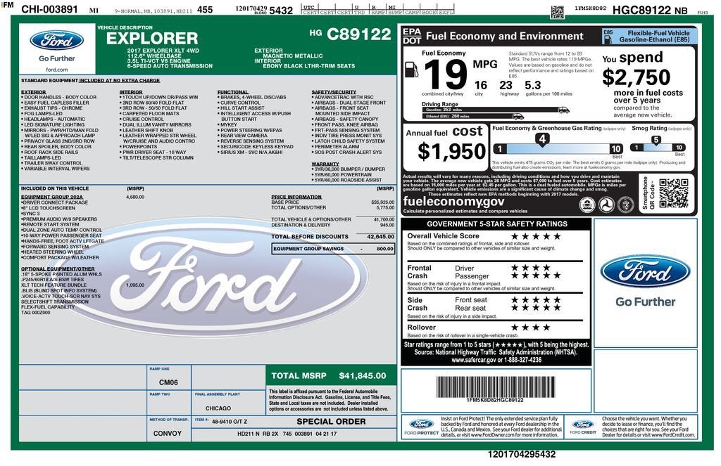 2017 Ford Explorer XLT