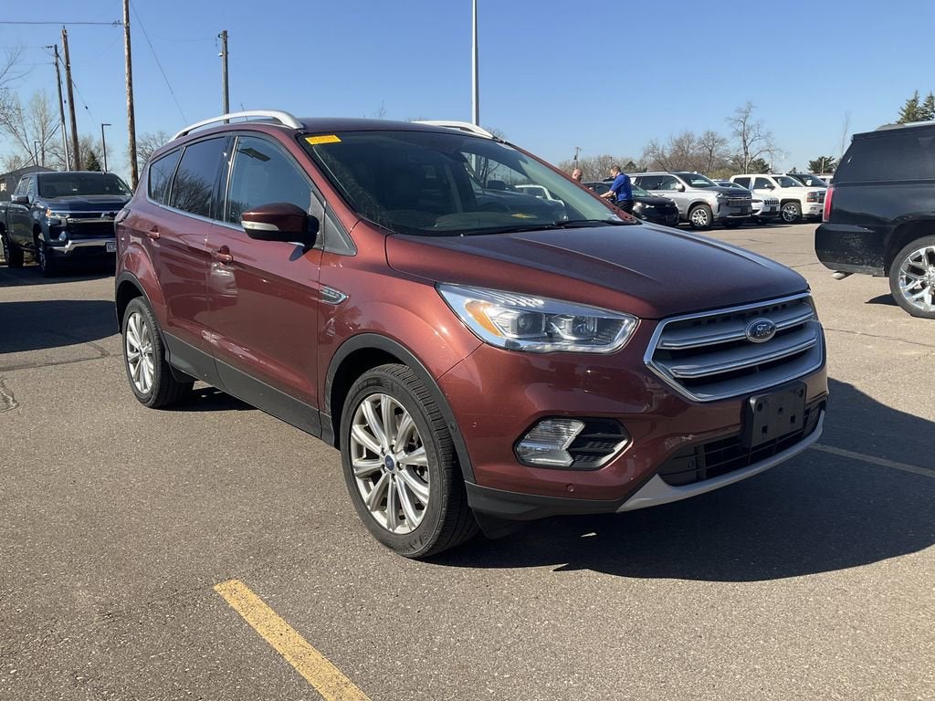 Used 2018 Ford Escape Titanium with VIN 1FMCU9J91JUB74569 for sale in Fridley, Minnesota