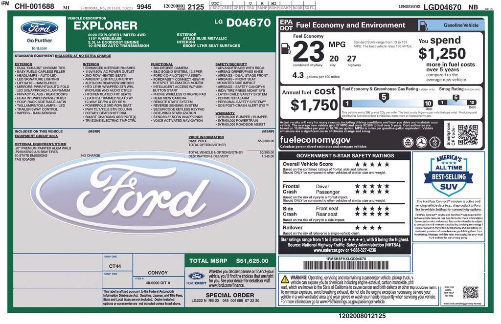 2020 Ford Explorer Limited