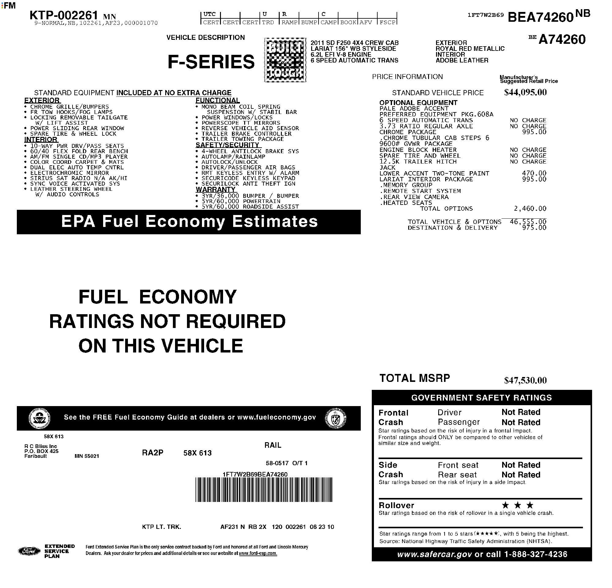 2011 Ford F-250 LARIAT