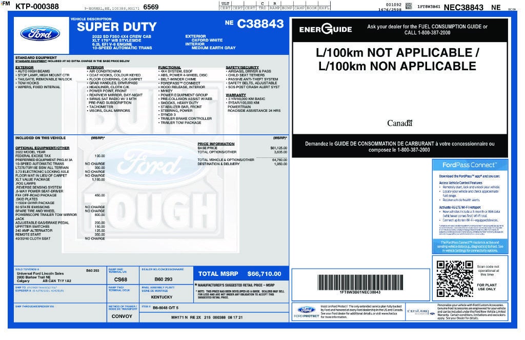 2022 Ford Super Duty F-350 SRW XL
