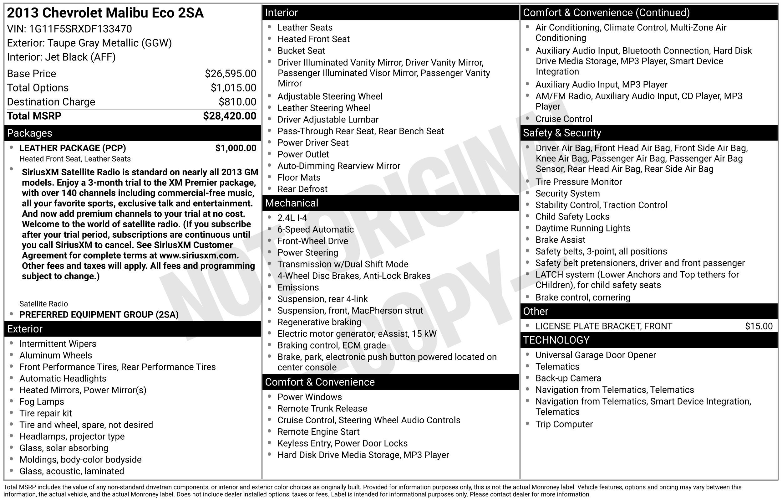 2013 Chevrolet Malibu ECO