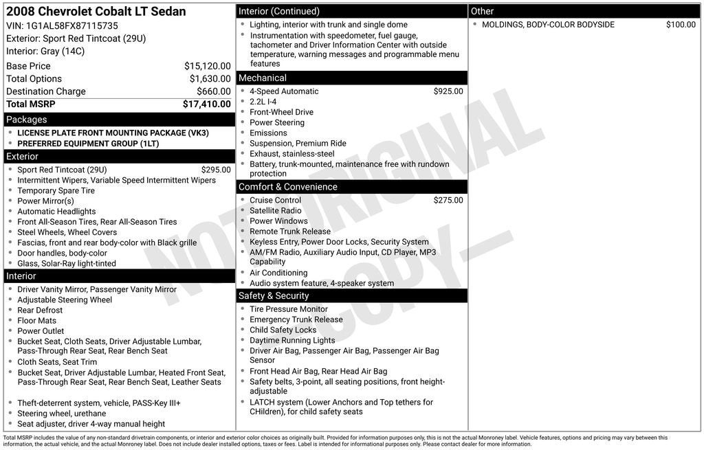2008 Chevrolet Cobalt LT
