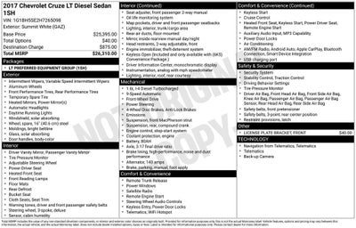 2017 Chevrolet Cruze LT
