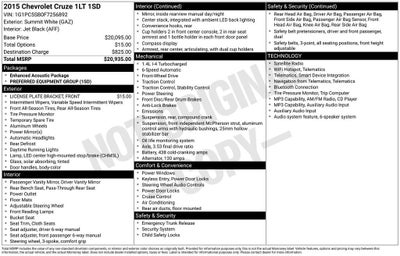 2015 Chevrolet Cruze LT