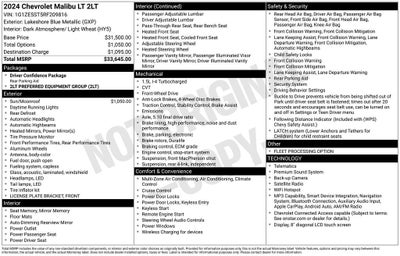 2024 Chevrolet Malibu 2LT