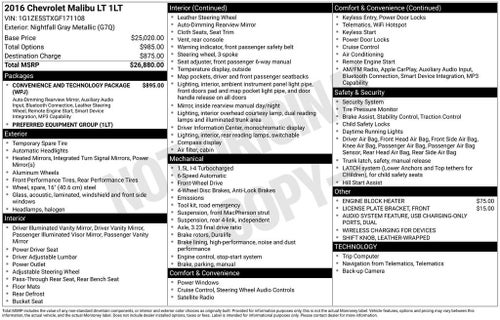 2016 Chevrolet Malibu LT