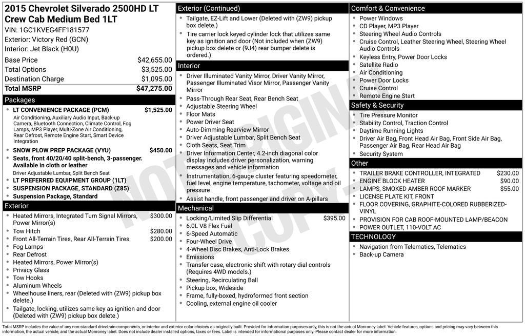 2015 Chevrolet Silverado 2500 HD LT