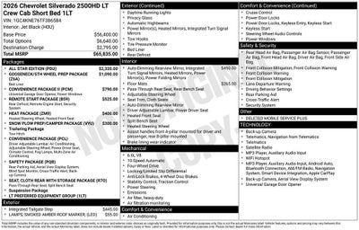 2026 Chevrolet Silverado 2500 HD LT