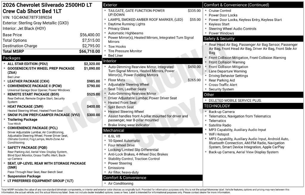 2026 Chevrolet Silverado 2500 HD LT