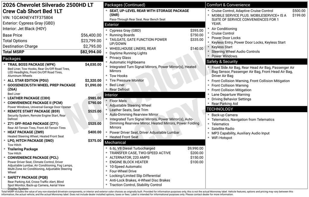 2026 Chevrolet Silverado 2500 HD LT