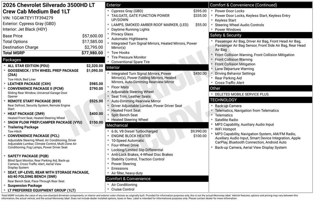 2026 Chevrolet Silverado 3500 HD LT