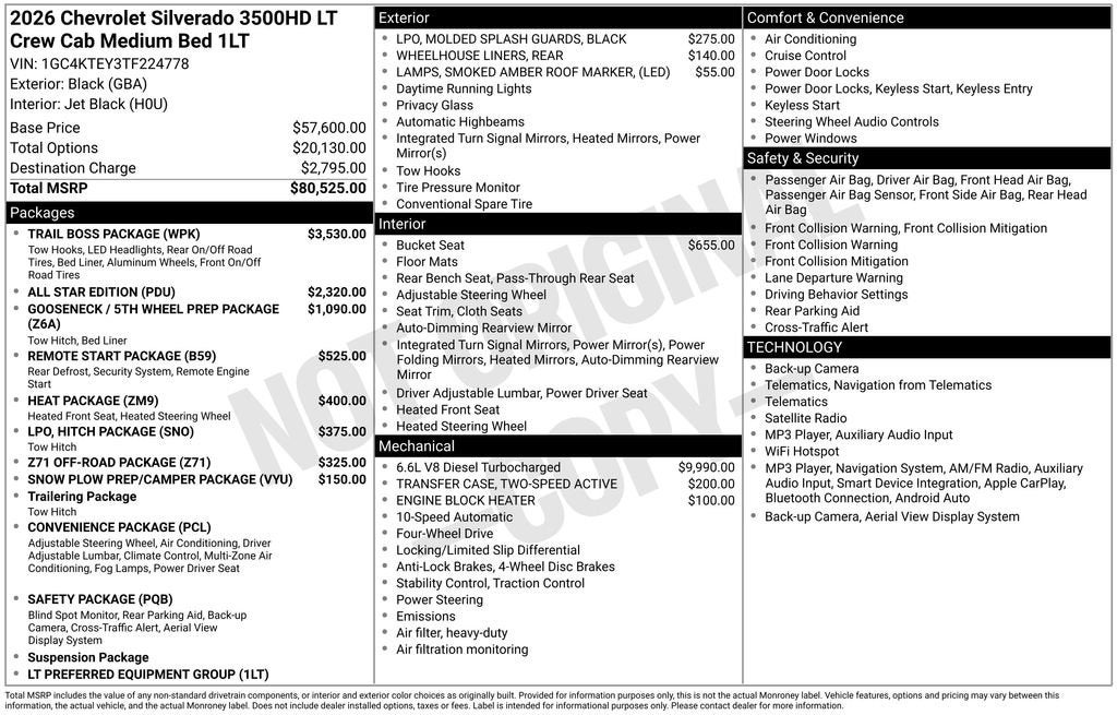 2026 Chevrolet Silverado 3500 HD LT