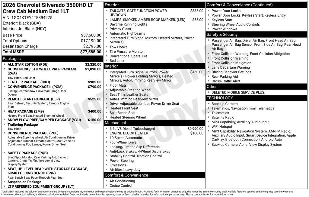 2026 Chevrolet Silverado 3500 HD LT