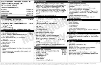 2020 Chevrolet Silverado 3500 HD Work Truck
