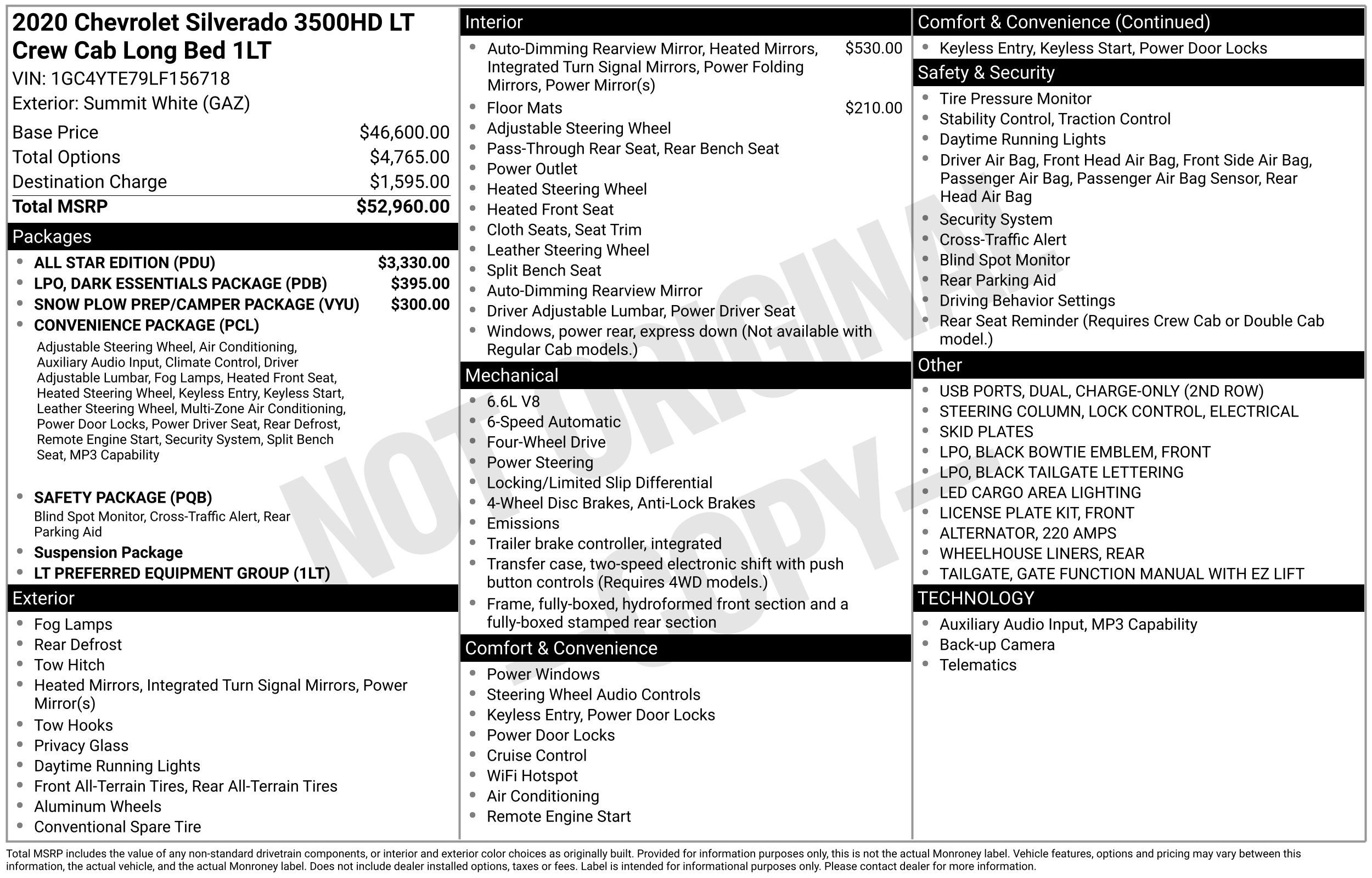 2020 Chevrolet Silverado 3500 HD LT