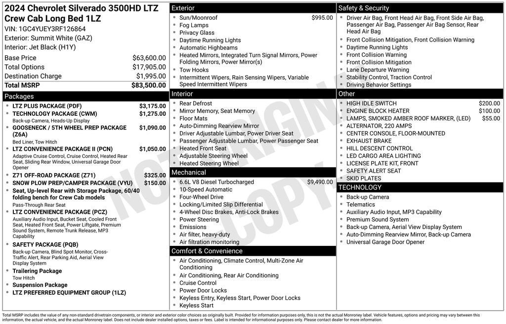 2024 Chevrolet Silverado 3500 HD LTZ