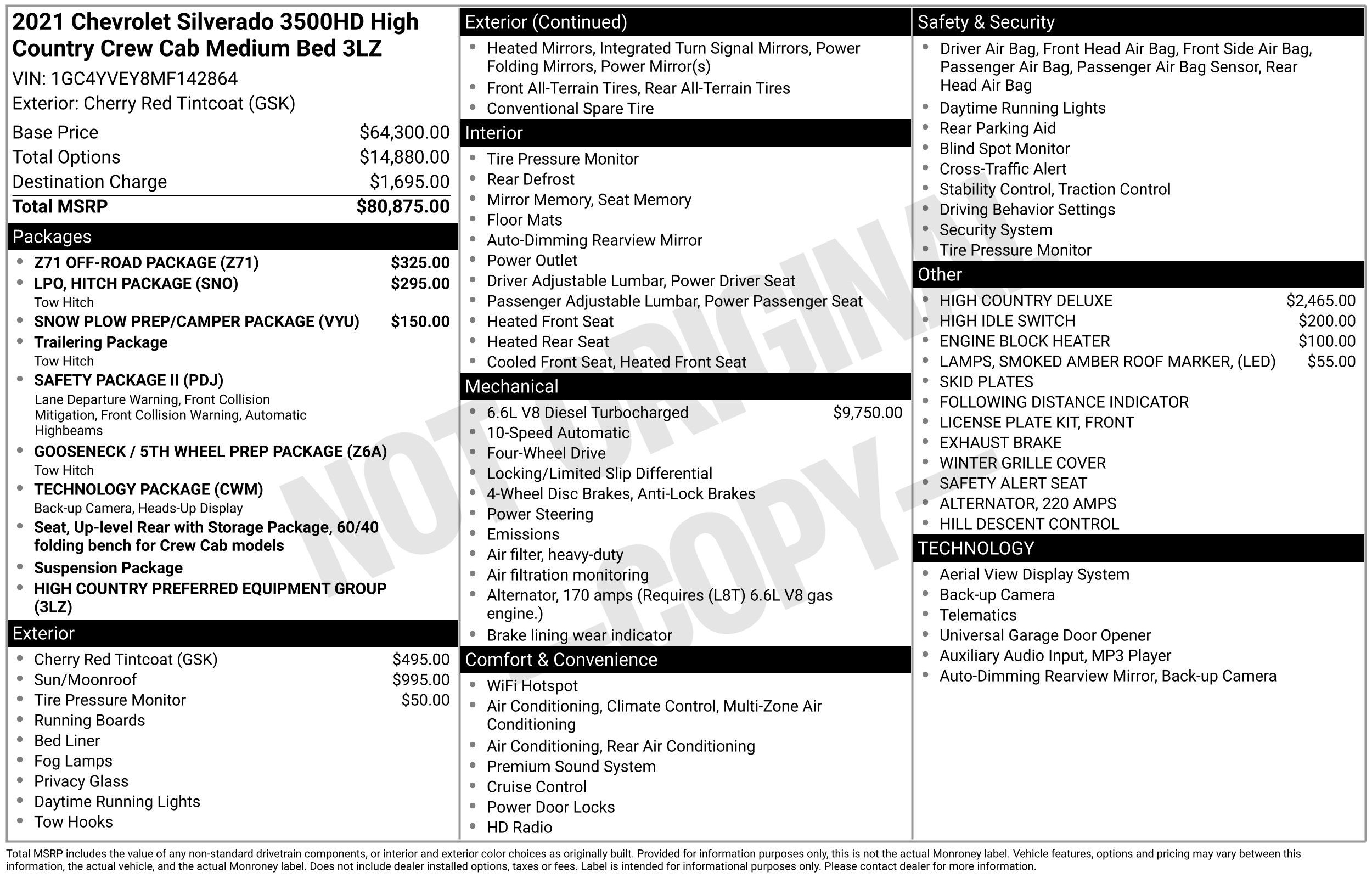 2021 Chevrolet Silverado 3500 HD High Country