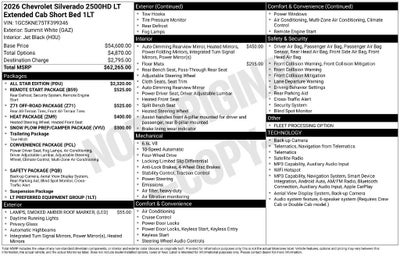 2026 Chevrolet Silverado 2500 HD LT