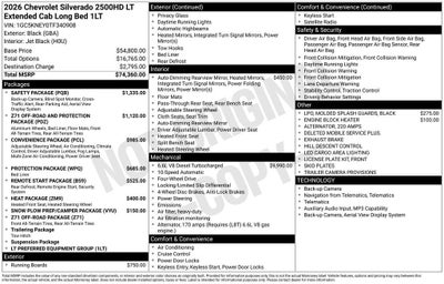 2026 Chevrolet Silverado 2500 HD LT