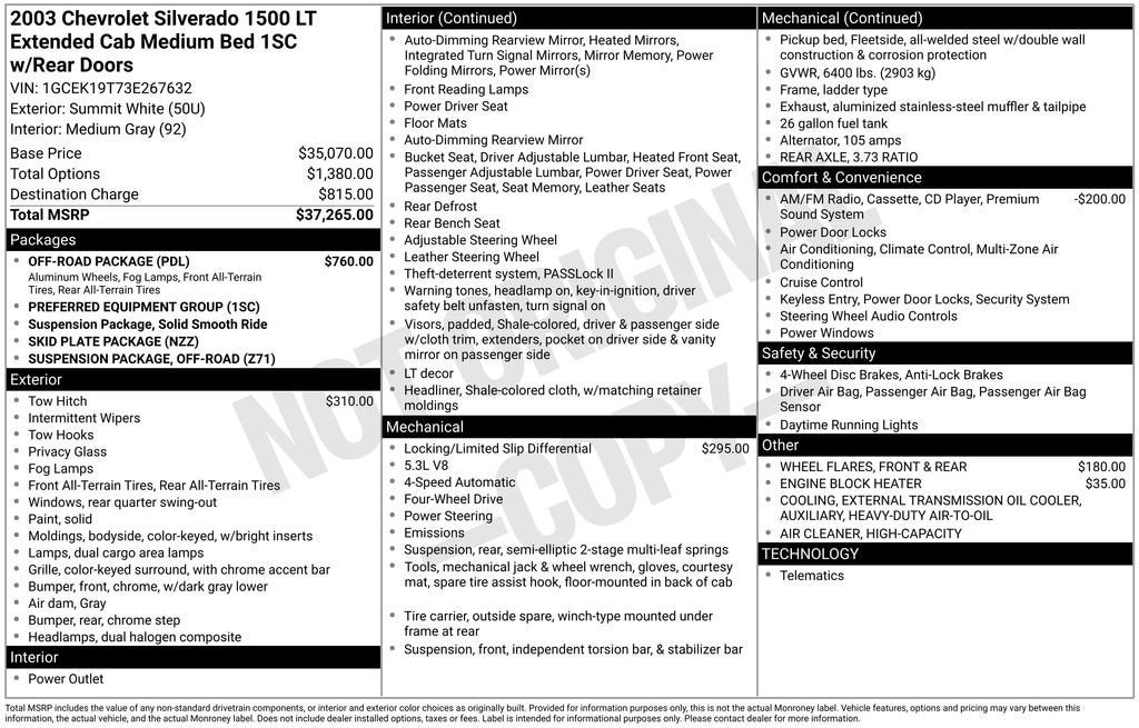 2003 Chevrolet Silverado 1500 LT