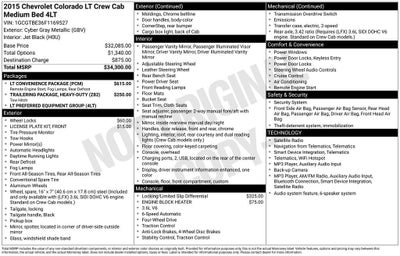 2015 Chevrolet Colorado 4WD LT