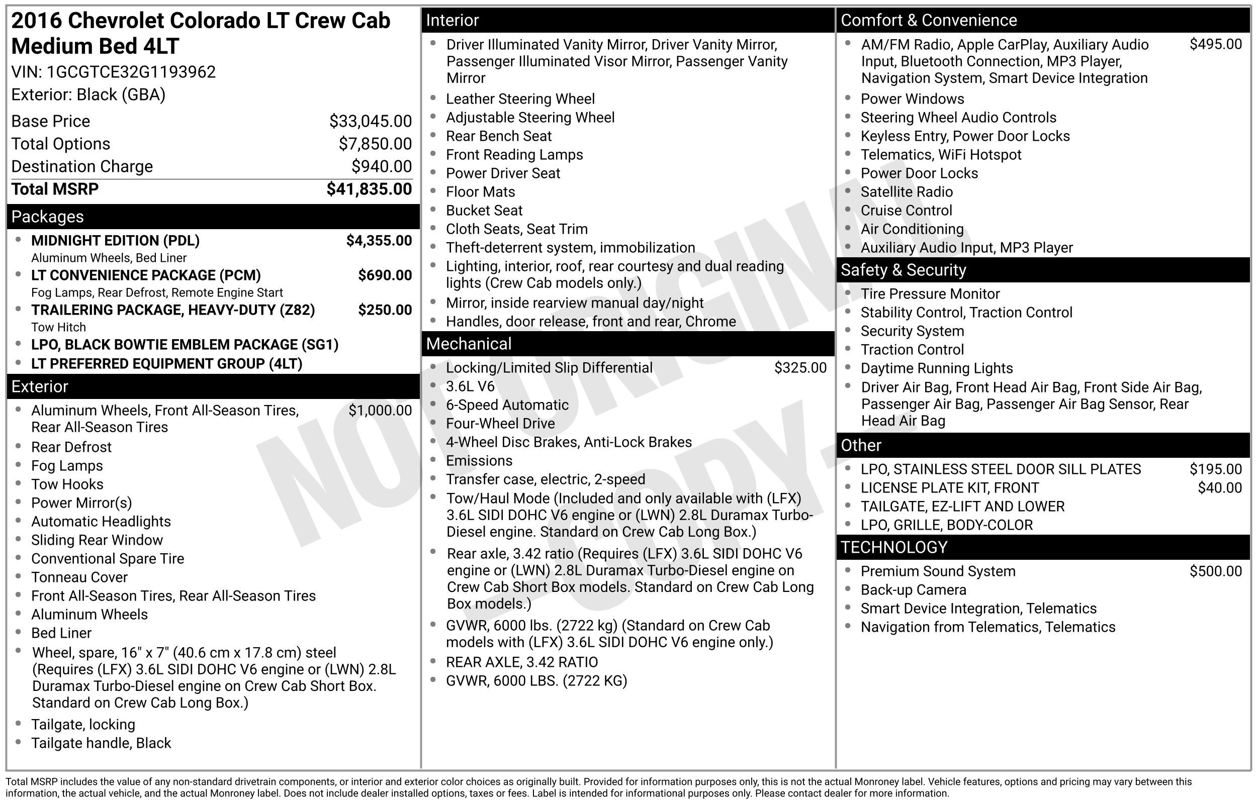 2016 Chevrolet Colorado 4WD LT