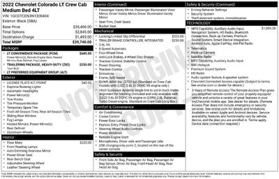 2022 Chevrolet Colorado 4WD LT