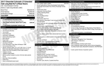 2017 Chevrolet Colorado 4WD LT