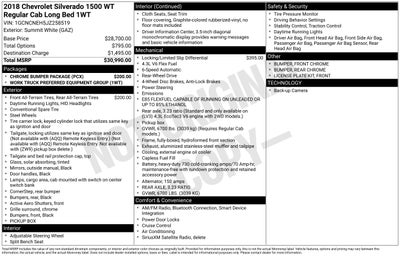 2018 Chevrolet Silverado 1500 Work Truck