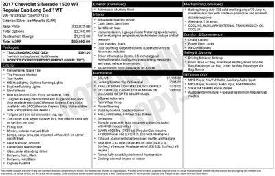 2017 Chevrolet Silverado 1500 Work Truck