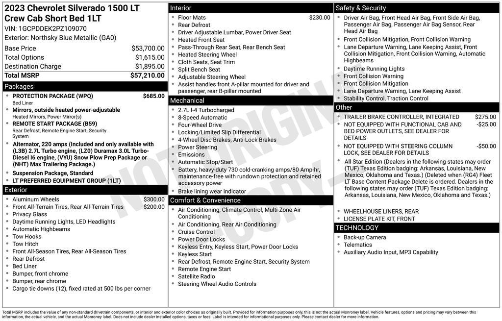 2023 Chevrolet Silverado 1500 LT