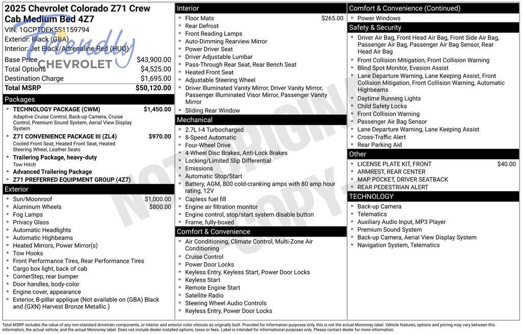 2025 Chevrolet Colorado Z71